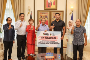 Sumbangan kepada atlet Negeri Sembilan, Muhamad Irfan Shamdhuddin sebagai tanda sokongan bagi persiapan beliau menghadapi Sukan Asia 2026
